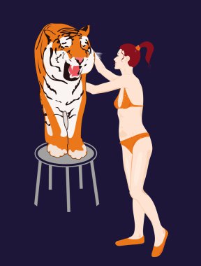 Tiger-tamer clipart