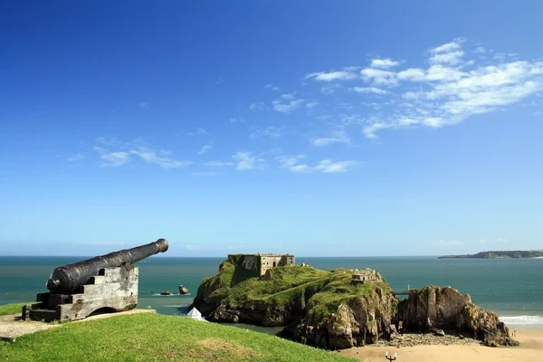 Tenby cannon — Stock Photo, Image