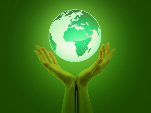 Groene planeet aarde — Stockfoto