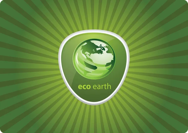 Eco återvinning ikonen — Stock vektor