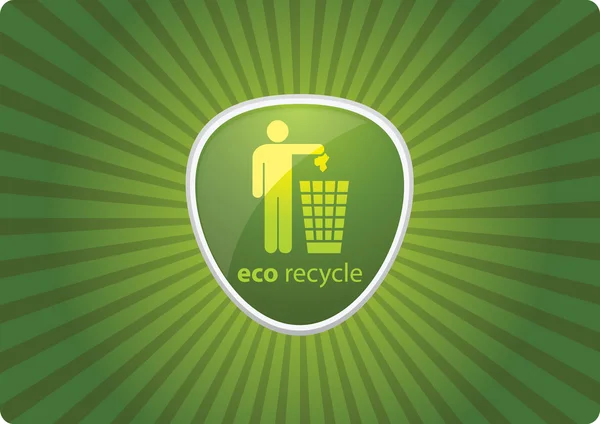 Eco reciclar — Vector de stock