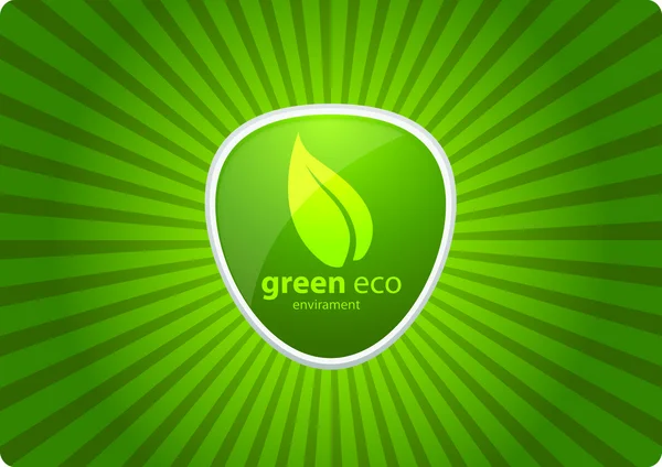 Grüne Ökologie — Stockvektor