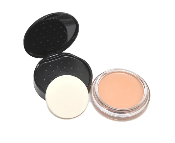Cosmetic powder compact — Stock Photo, Image