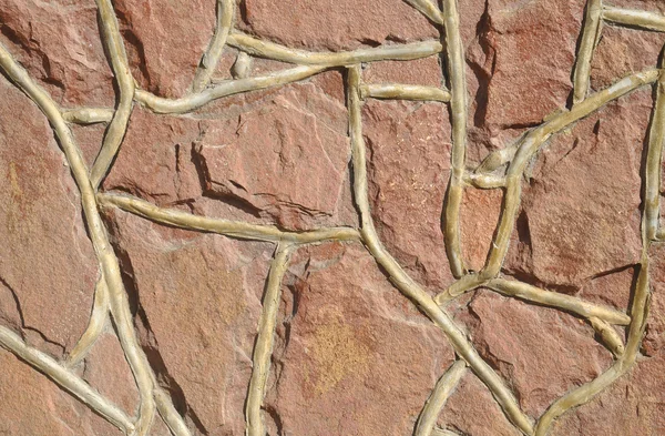 Uma imagem de uma pedra marrom natural — Fotografia de Stock