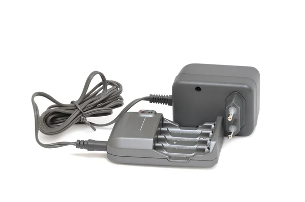 Battery charger with wires — Stock Photo, Image