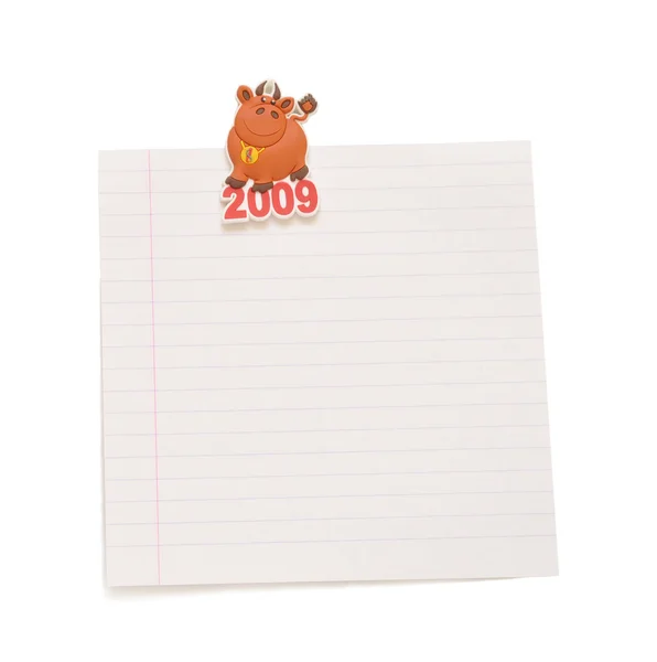 Piece of lined paper — Stock Photo, Image
