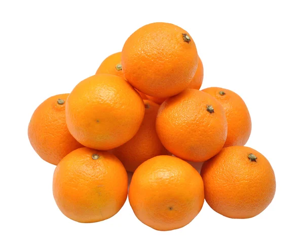 Heap of ripe fresh juicy tangerines — Stock Photo, Image