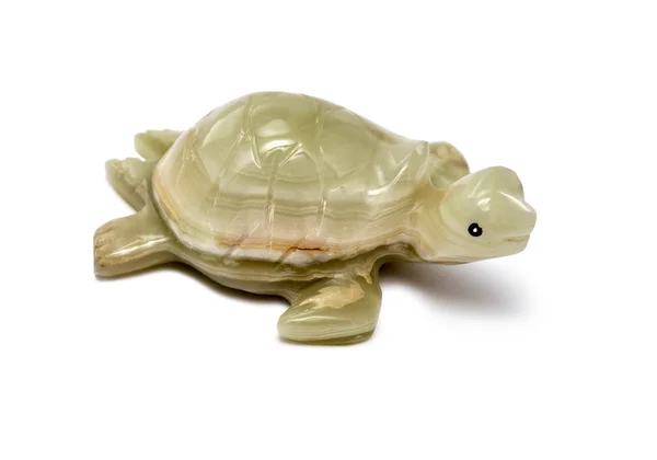 Schildpad beeldje gemaakt van natuurlijke steen — Stockfoto