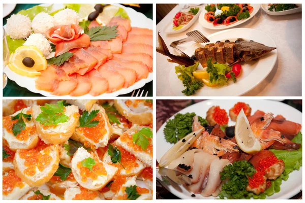 Selección de fotos de platos de pescado —  Fotos de Stock