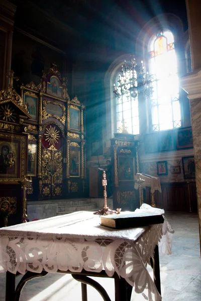 stock image Temple, cross and the bible