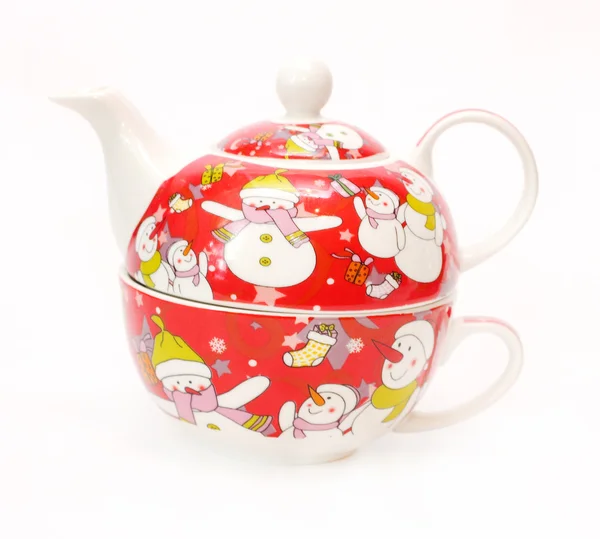 Teapot for tea and a circle — Stock Photo, Image