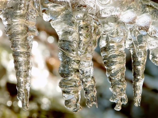 Soyut buz sarkıtları — Stok fotoğraf