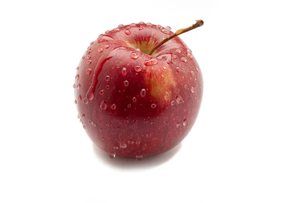 Κόκκινο μήλο κομμένο σε φέτες — Φωτογραφία Αρχείου