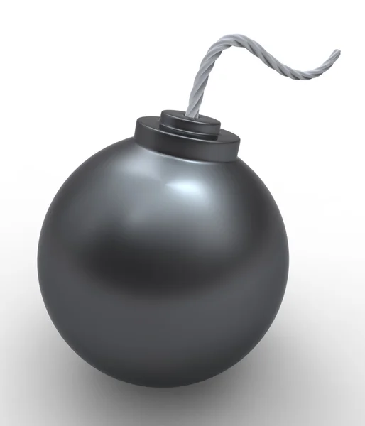 Карикатурная бомба — стоковое фото