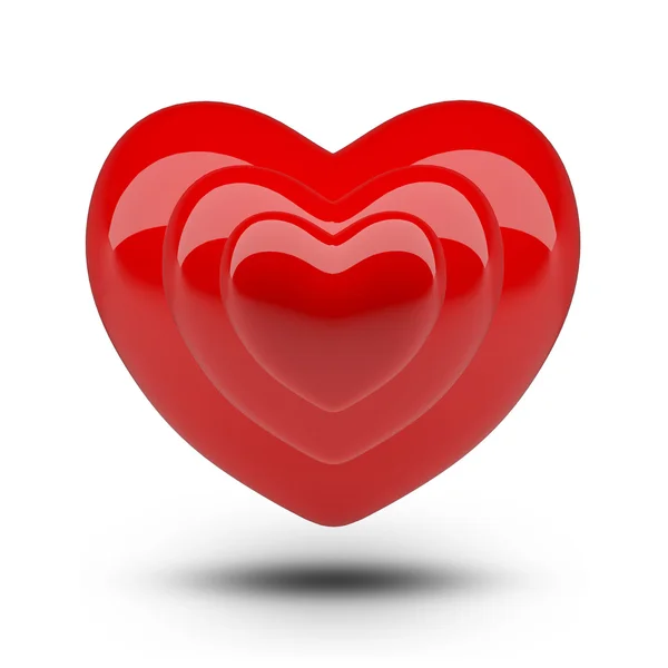 Heart in heart — Stock Photo, Image