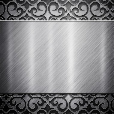 Metal background (silver collection) clipart