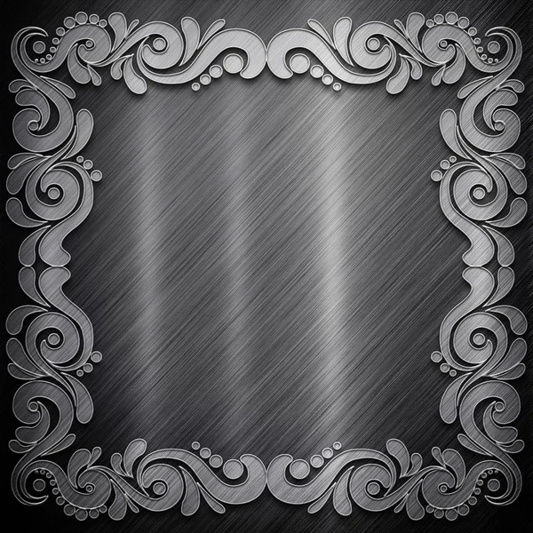 Металлический фон (коллекция серебра ) — стоковое фото