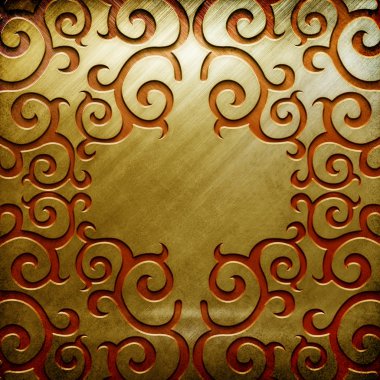 Metal background (golden collection) clipart