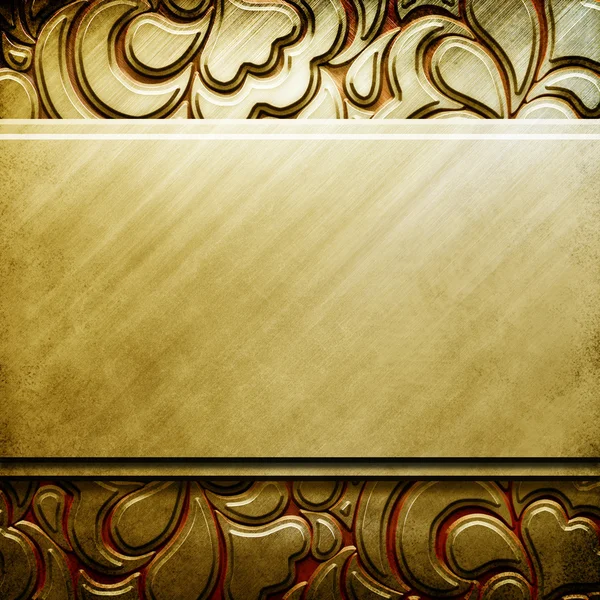 Placa de metal dorado —  Fotos de Stock