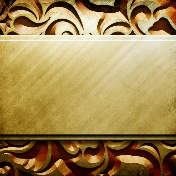Guld metallplatta — Stockfoto