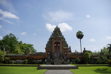 Temple entry in Bali clipart