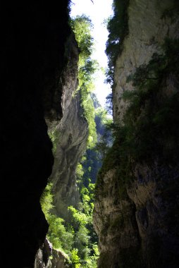 Kakuetta cliffs in Basque country clipart