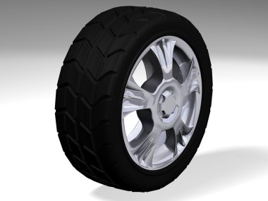 Tyre with rim clipart