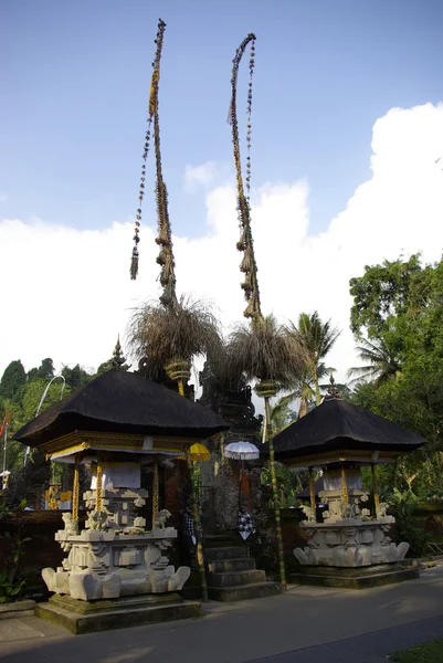 Bambù decorati a Bali — Foto Stock