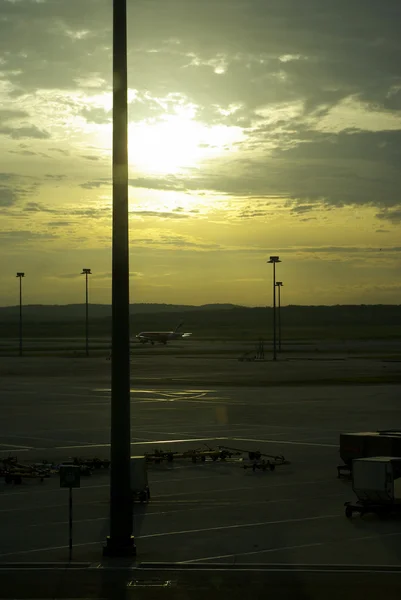 stock image Sunrise on the Kuala Lumpur airport