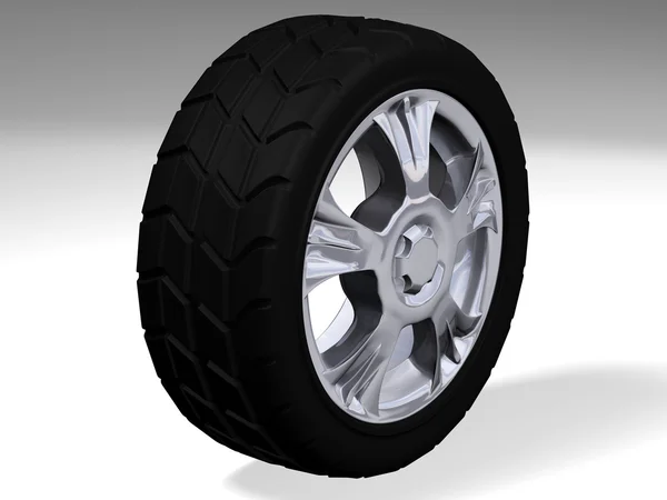 Tyre with rim — Stock Photo, Image