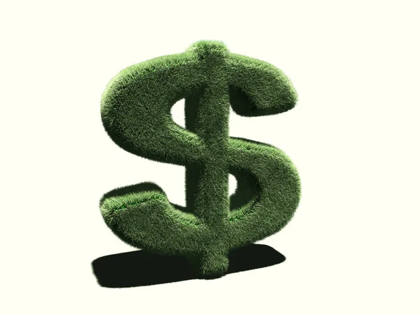 stock image Grassy Dollar symbol