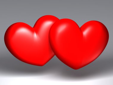 Hearts couple clipart