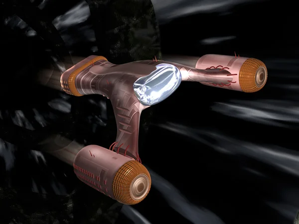 Turbo-Raumschiff im Einsatz — Stockfoto