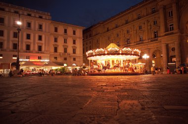 Night scene in Florence clipart