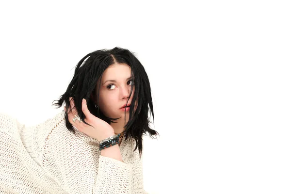 Teenage girl with rasta — Stock Photo, Image