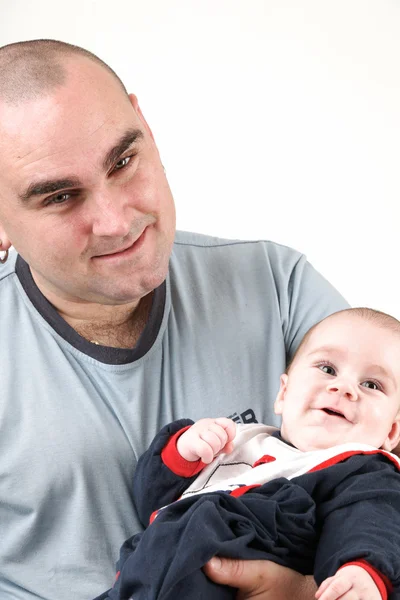 Daddy and son Stock Image