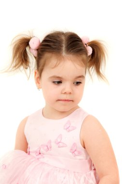 Cute little girl clipart