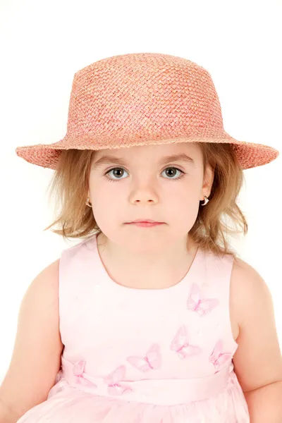 戴帽子的小女孩 — 图库照片