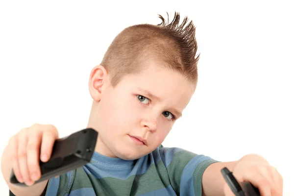 Young boy with mohawk — Stock Photo, Image