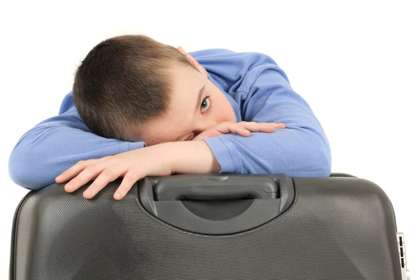 Tired young boy — Stock Photo, Image
