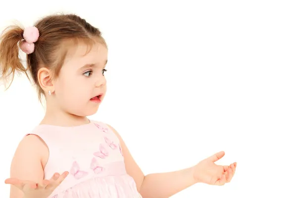 Confused little girl — Stock Photo, Image