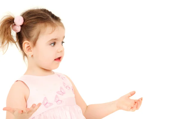 Confused little girl Stock Image