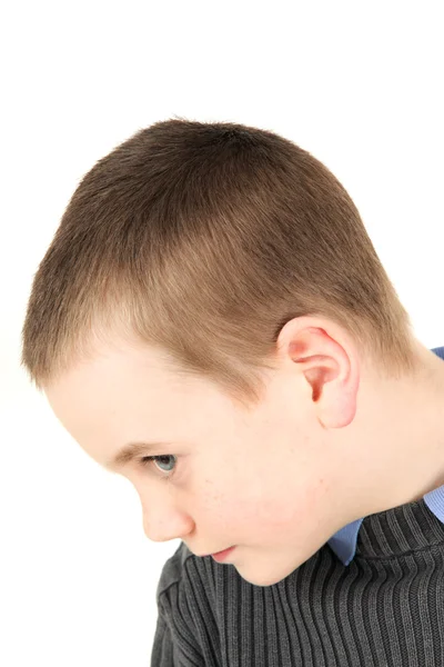Portret van een jonge jongen Stockfoto