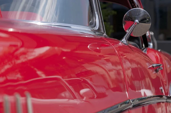Classic red car closeup — Stock Photo, Image