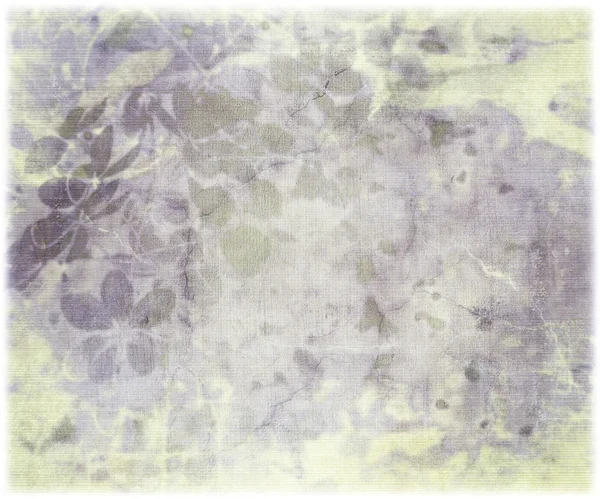 Tuscheblumen-Druck auf antikem Papier — Stockfoto