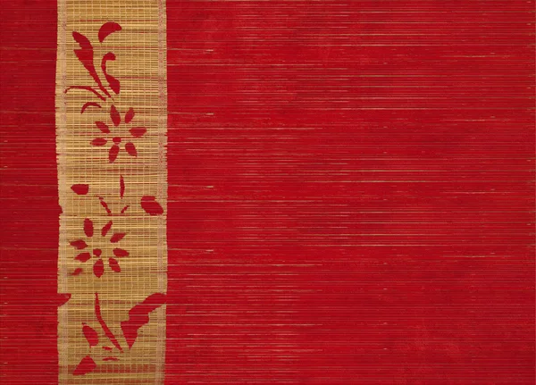 Flower and bamboo banner background — Stock Photo, Image