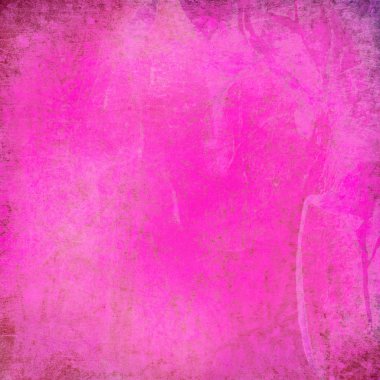 Grunge pink background with frame clipart