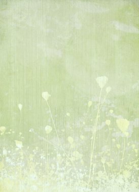 Meadow flower green background clipart
