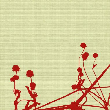 Seed heads and stems clipart