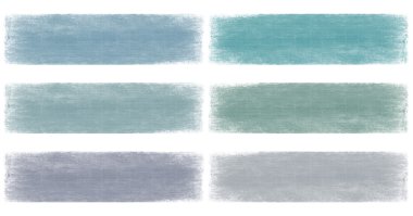 Blues faded grunge banner set clipart